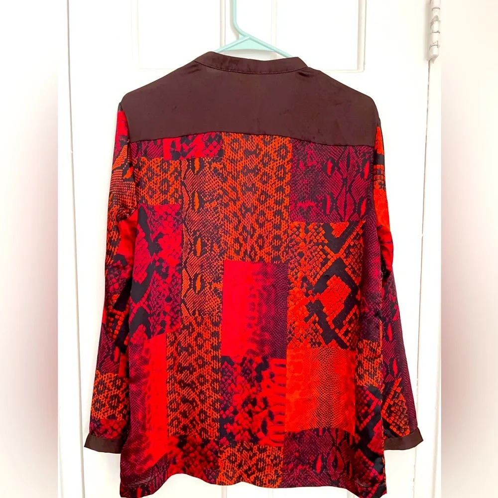 Michael Kors Long-sleeved feel silk blouse - Picture 6 of 7